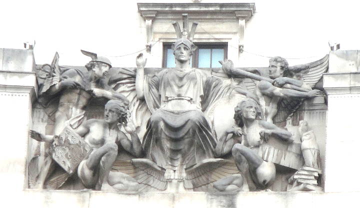 GILLICK, Ernest. Nat West Bank Allegorical Group.