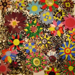 CURTIS, Tim. Buttons & Flowers Collage