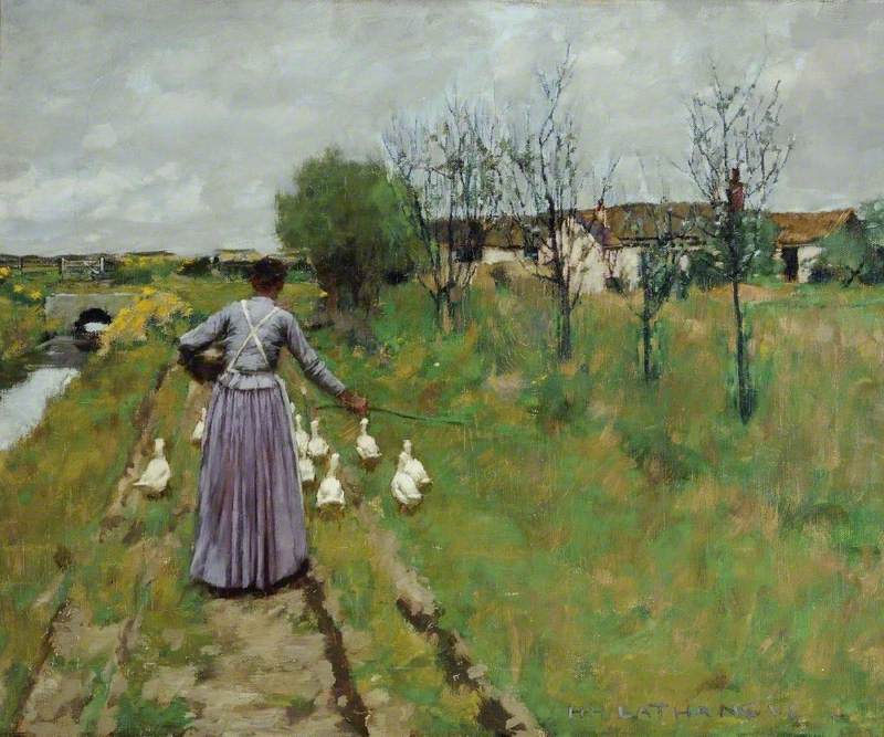La Thangue, Henry Herbert; Landscape Study; Rotherham Heritage Services; http://www.artuk.org/artworks/landscape-study-69555
