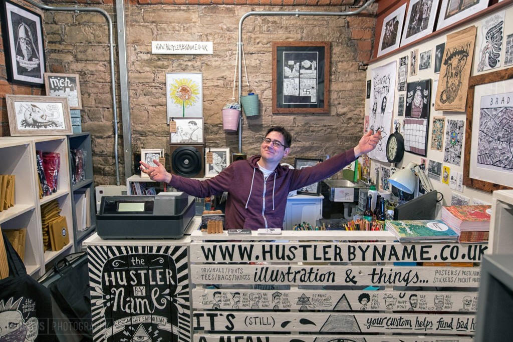 HUSTLER, Glen. Photo of artist