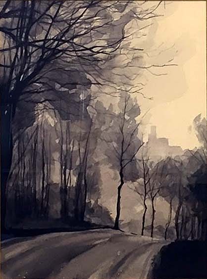 CULLEARN, David Misty Morning in Alsace SOAA
